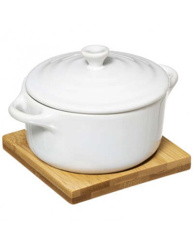 PIROFILE: vendita online CASSERUOLA 179721 10CM CERAMICA C/BASE BAMBOO in offerta