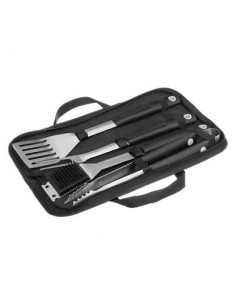 ACCESSORI BARBECUE: vendita online SET BARBECUE 167967 4 UTENSILI CON VALIGETTA in offerta