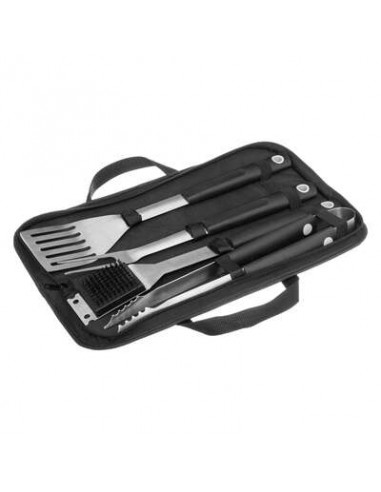 ACCESSORI BARBECUE: vendita online SET BARBECUE 167967 4 UTENSILI CON VALIGETTA in offerta