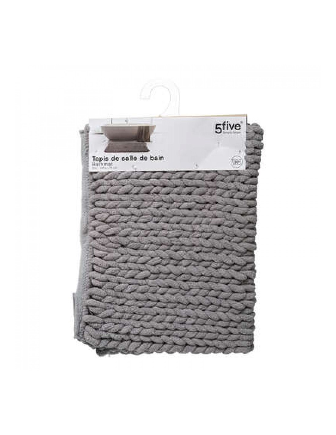 TESSILE BAGNO: vendita online TAPPETO BAGNO 174629B 75X50 GRIGIO in offerta
