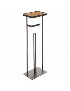 PORTASCOPINI: vendita online PORTAROTOLO 174679B NERO 60CM METALLO in offerta