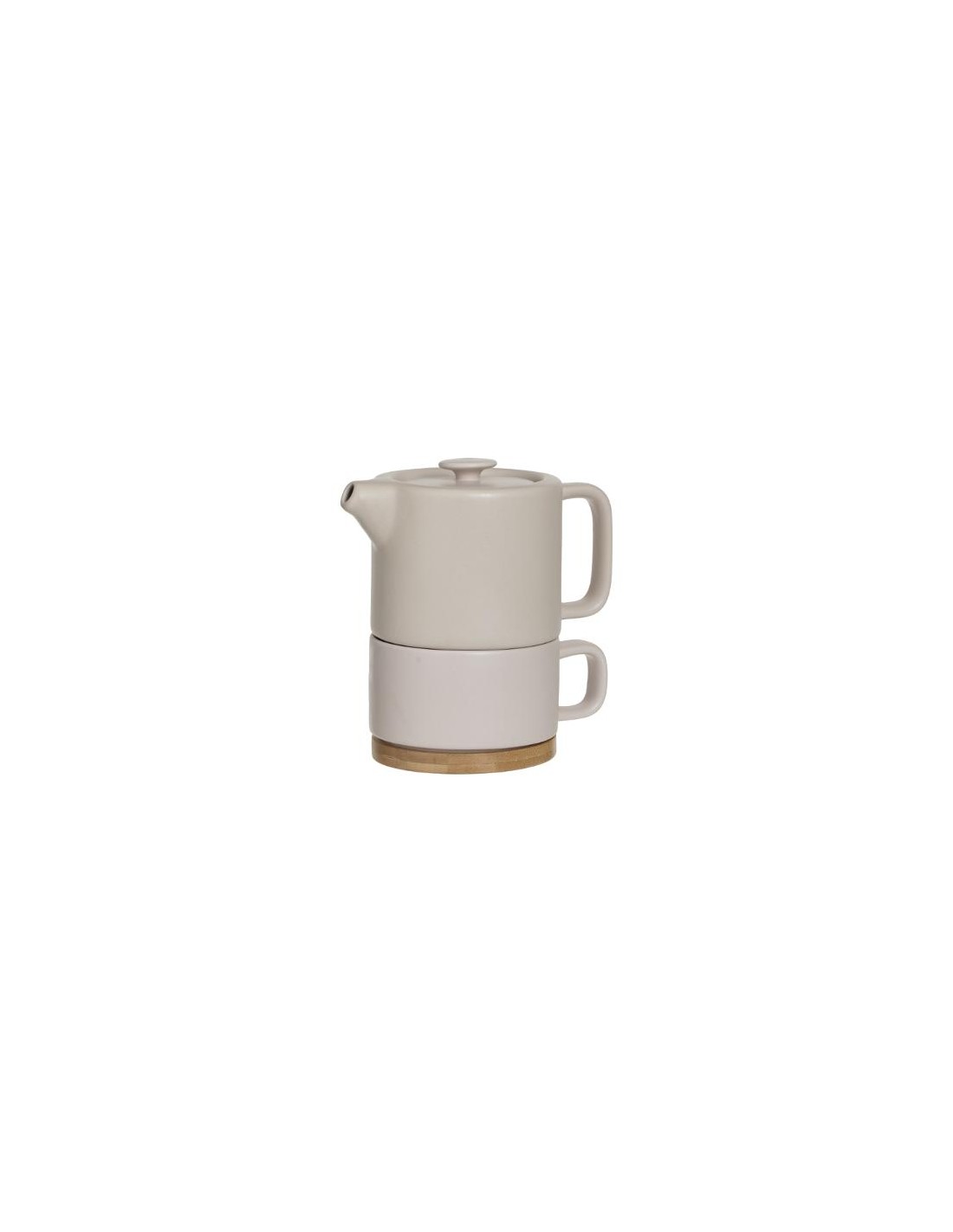 LATTIERE E THEIERE: vendita online THEIERA 160724C NATURAL C/TAZZA ROSA in offerta