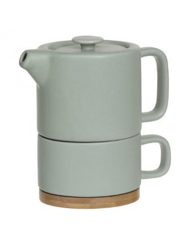 LATTIERE E THEIERE: vendita online THEIERA 160724D NATURAL C/TAZZA MENTA in offerta