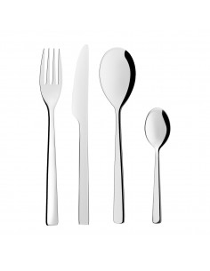 SERVIZI DI POSATE: vendita online SERVIZIO 24 POSATE ACCIAIO INOX in offerta