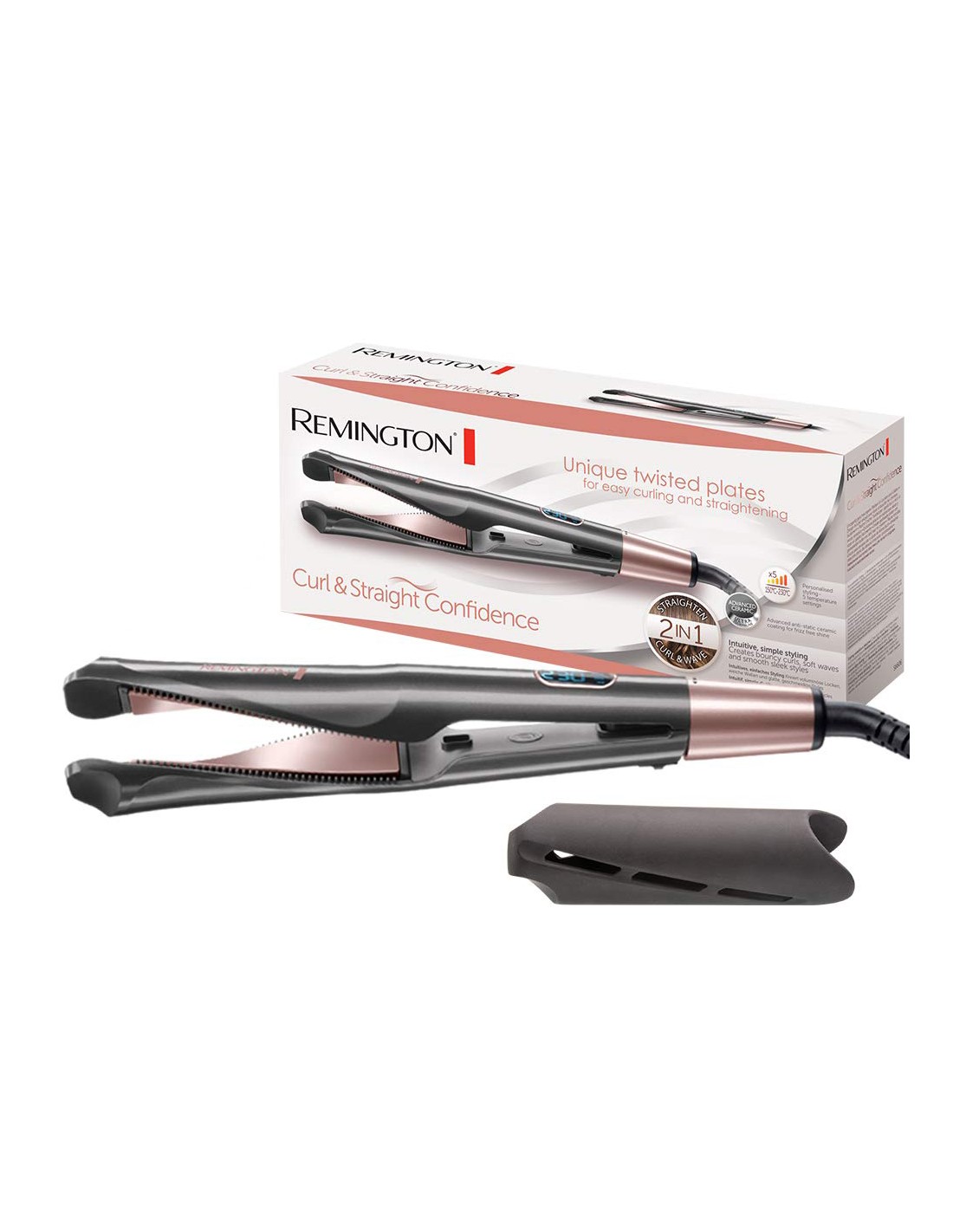 PIASTRE PER CAPELLI: vendita online CURL & STRAIGHT PIASTRA PER CAPELLI S6606 REMINGTON in offerta