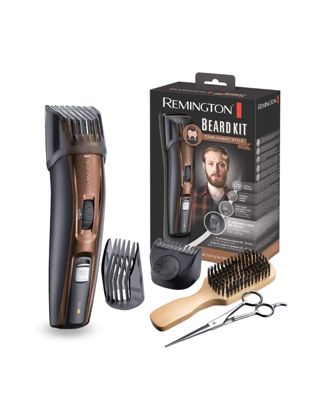 RASOI E TAGLIACAPELLI: vendita online REGOLABARBA RICARIBILE CON ACCESSORI MB4046 in offerta