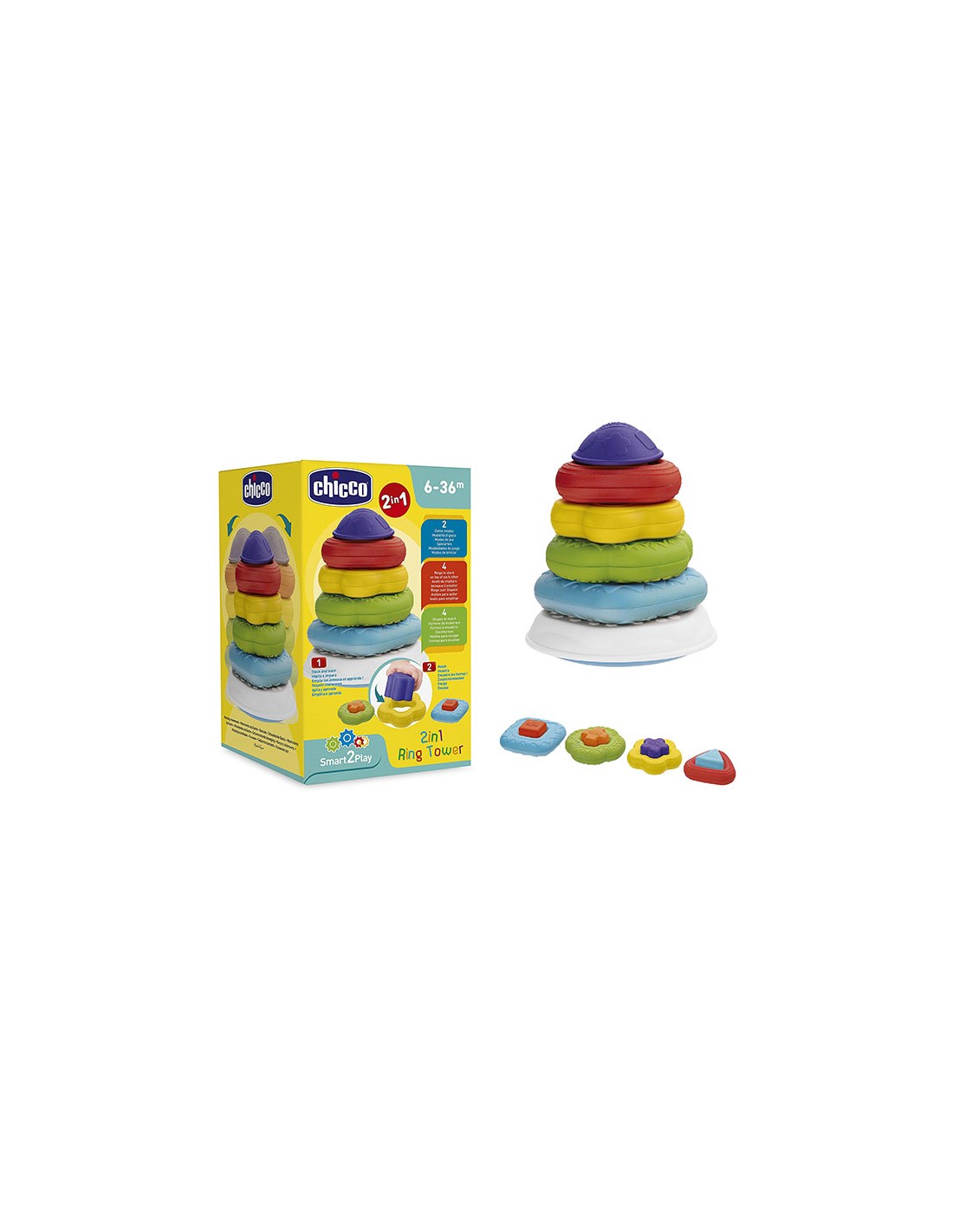 INFANZIA: vendita online TORRE DEGLI ANELLI GIOCO 2 IN 1 CHICCO in offerta