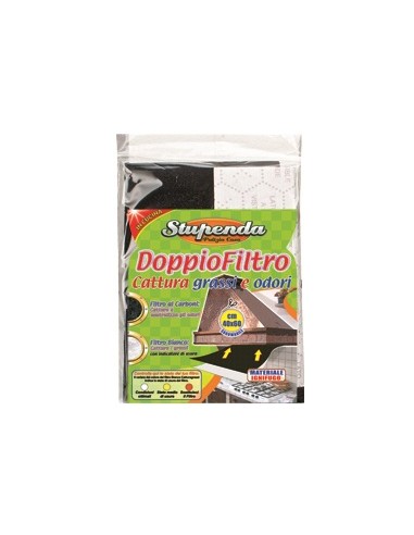 ACCESSORI VARI: vendita online FILTRO CAPPA DOPPIOFILTRO CARBONI 40X60 CM LA BRIANTINA in offerta