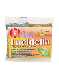 PANNI MICROFIBRA E PAVIMENTI: vendita online COPPIA DI SPUGNE LUCIDELLA 9X13 CM LA BRIANTINA in offerta