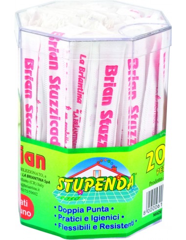 MONOUSO: vendita online STUZZICADENTI BRIAN BUSTA 200 PZ LA BRIANTINA in offerta