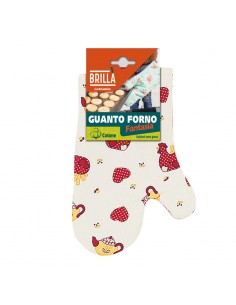 TESSILE CUCINA: vendita online GUANTO DA FORNO IN COTONE C/CAVALLOTTO LA BRIANTINA in offerta 2