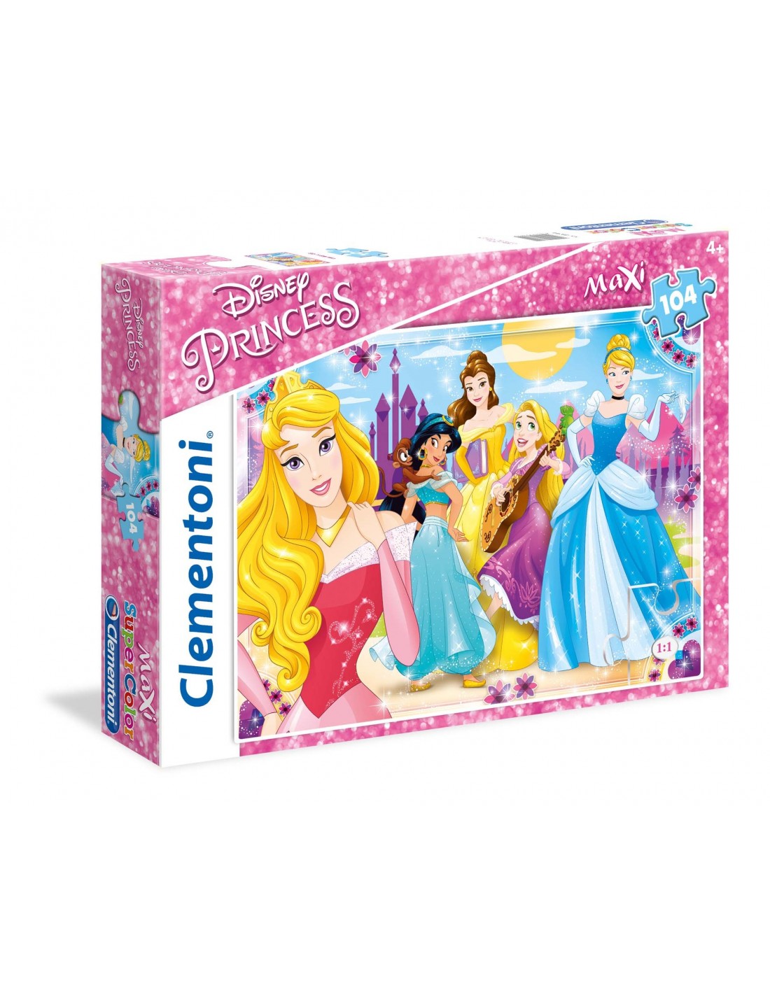 GIOCHI DI SOCIETA'E PUZZLE: vendita online DISNEY PRINCESS MAXI PUZZLE 104PZ CLEMENTONI, GIOCO EDUCATIVO, PER BAMBINI in offerta