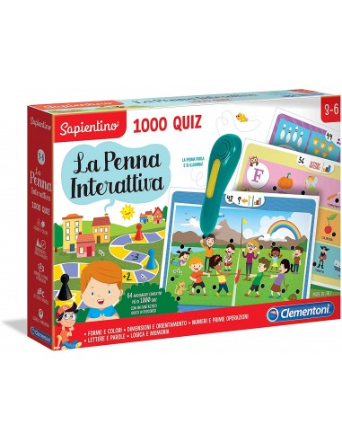 PRESCOLARI: vendita online SAPIENTINO 16211 PENNA INTERATTIVA 1000QUIZ in offerta