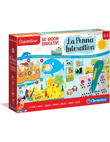 PRESCOLARI: vendita online SAPIENTINO 16212 PENNA INTERATTIVA 50 GIOCHI in offerta