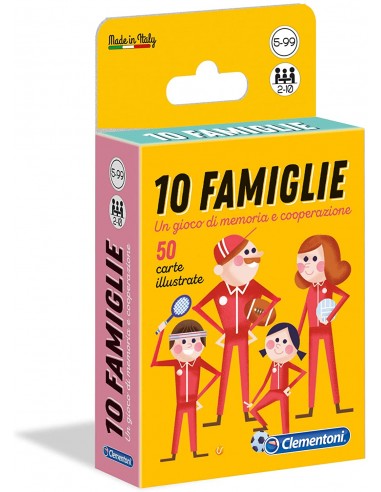 PRESCOLARI: vendita online GIOCO CARTE 16172 10 FAMIGLIE in offerta