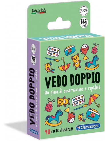 PRESCOLARI: vendita online GIOCO CARTE 16177 VEDO DOPPIO in offerta