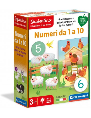 PRESCOLARI: vendita online SAPIENTINO 16310 NUMERI DA 1 A 10 in offerta