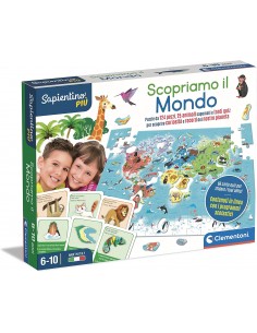 PRESCOLARI: vendita online SAPIENTINO CLEMENTONI SCOPRIAMO IL MONDO GIOCO EDUCATIVO PER BAMBINI in offerta