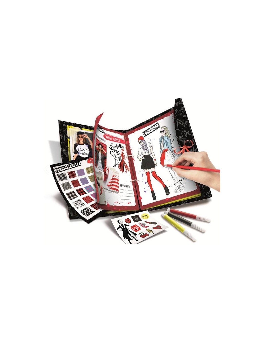 GIOCHI GIRL: vendita online CRUELLA 18672 LIBRO FASHION DESIGN in offerta