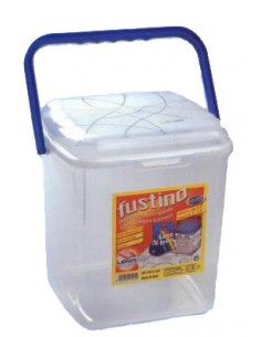 ACCESSORI BUCATO: vendita online FUSTINO UNIVERSALE IN PLASTICA TRASPARENTE 5 KG in offerta