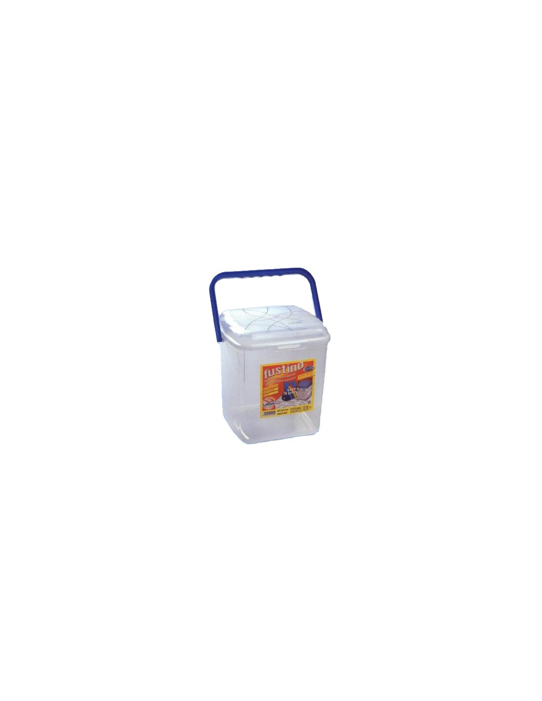 ACCESSORI BUCATO: vendita online FUSTINO UNIVERSALE IN PLASTICA TRASPARENTE 5 KG in offerta