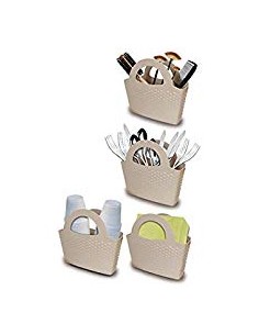 ACCESSORI LAVELLO: vendita online BORSETTA PORTAOGGETTI IN PLASTICA CON MANICO LEGA in offerta