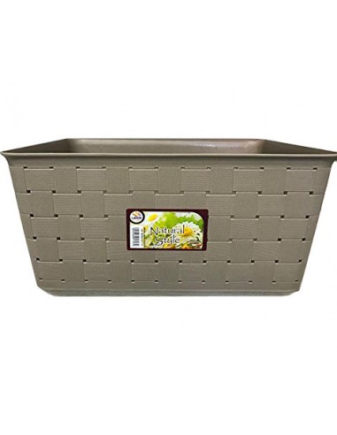 CESTE BUCATO PLASTICA: vendita online CESTA COUNTRY IN PLASTICA 39X29X18 CM LEGA in offerta