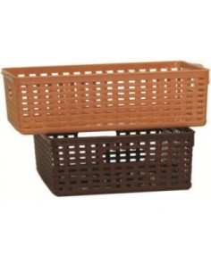 CESTE BUCATO PLASTICA: vendita online CESTINO 0510 RATTAN PICCOLO in offerta