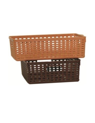 CESTE BUCATO PLASTICA: vendita online CESTINO 0510 RATTAN PICCOLO in offerta