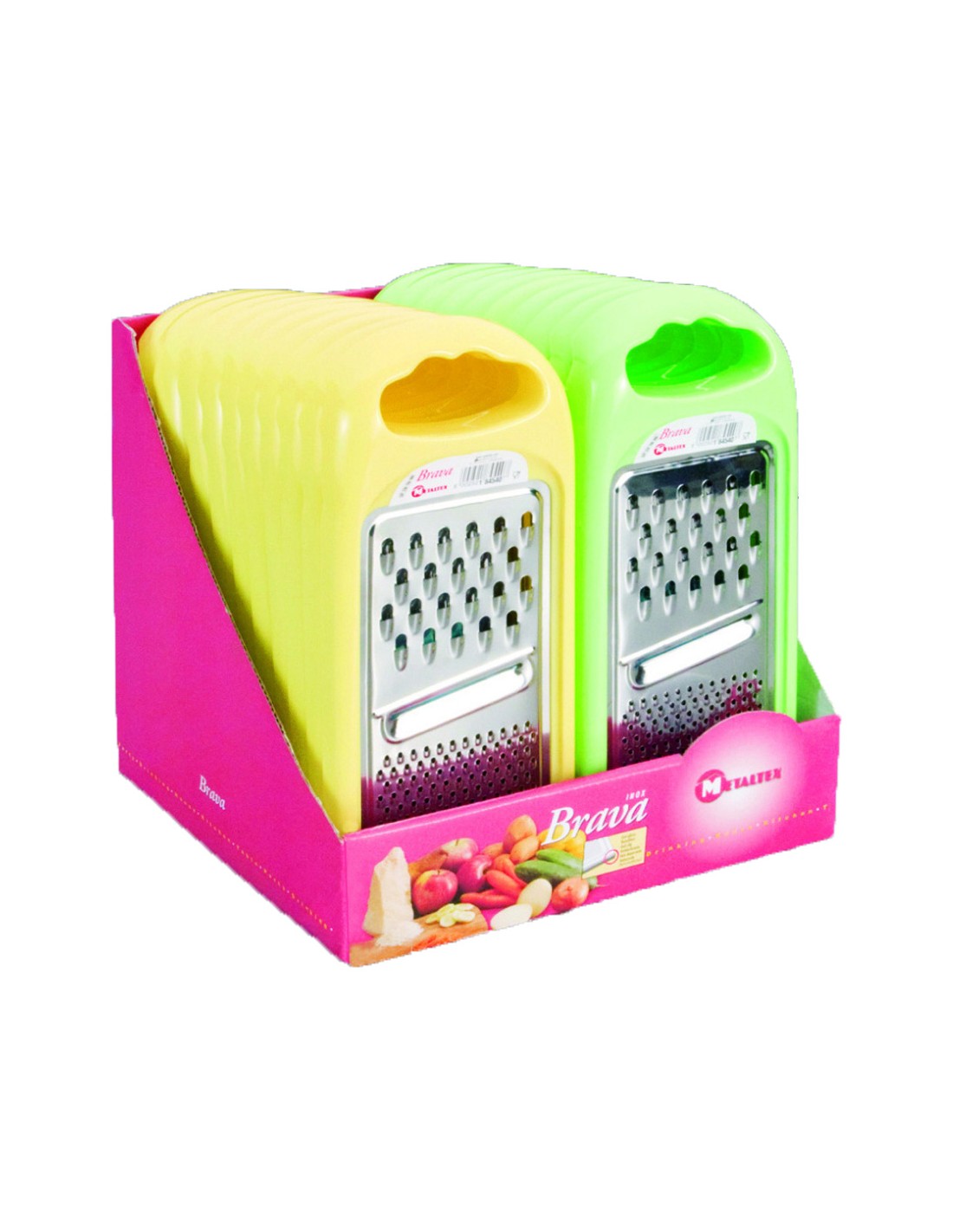 GRATTUGIE E AFFETTATRICI: vendita online BRAVA GRATTUGIA IN PLASTICA E ACCIAI INOX METALTEX in offerta