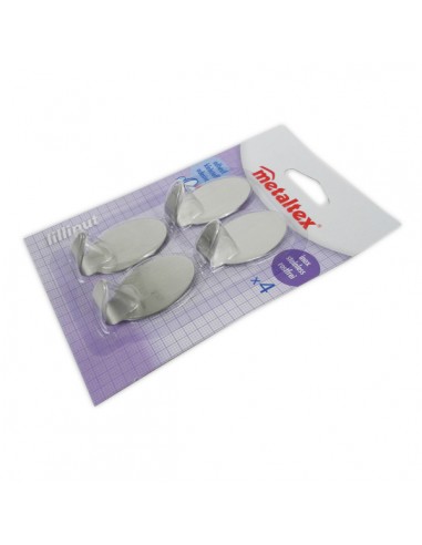 FERRAMENTA: vendita online LILLIPUT SET 4 GANCI IN ACCIAIO INOX METALTEX in offerta