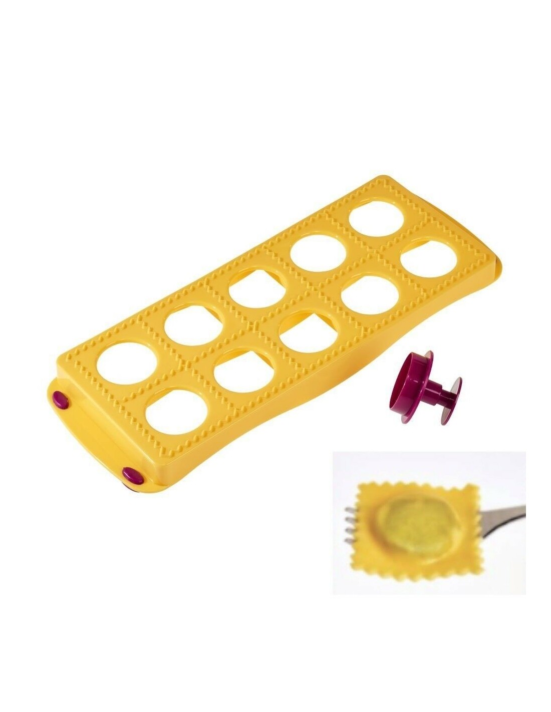MACCHINE PASTA E UTENSILI: vendita online STAMPO 10 RAVIOLI IN POLIPROPILENE METALTEX in offerta