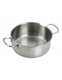 PENTOLE - COPERCHI ACCIAIO: vendita online ECOLINE CASSERUOLA 2 MANICI INOX 24 CM PINTINOX in offerta 2