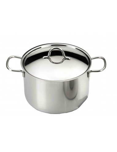 PENTOLE - COPERCHI ACCIAIO: vendita online ECOLINE PENTOLA IN ACCIAIO INOX 2 MANICI 24 CM PINTINOX in offerta