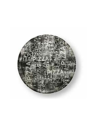 PIATTI: vendita online NAPOLI PIATTO PIZZA 33CM BLACK WHITE in offerta