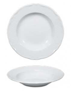 PIATTI: vendita online MALAGA PIATTO FONDO BIANCO 24CM SATURNIA in offerta