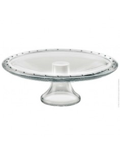 CENTROTAVOLA PORTADOLCI: vendita online PALLADIO PIATTO TORTA IN VETRO CON CUPOLA 31 CM BORGONOVO in offerta