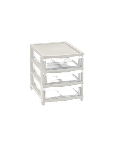 CASSETTIERE: vendita online Tontarelli, cassettiera 3 cassette, bianco, plastica resistente, arredo casa, bagno, ufficio, 26,...