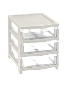 CASSETTIERE: vendita online Tontarelli, cassettiera 3 cassette, bianco, plastica resistente, arredo casa, bagno, ufficio, 26,...