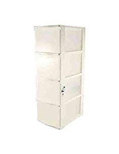 CASSETTIERE: vendita online Tontarelli, cassettiera Cover Line, 4 cassetti alti, 36x26x80 cm, plastica resistente, organizer ...