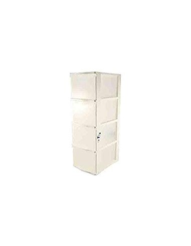 CASSETTIERE: vendita online Tontarelli, cassettiera Cover Line, 4 cassetti alti, 36x26x80 cm, plastica resistente, organizer ...