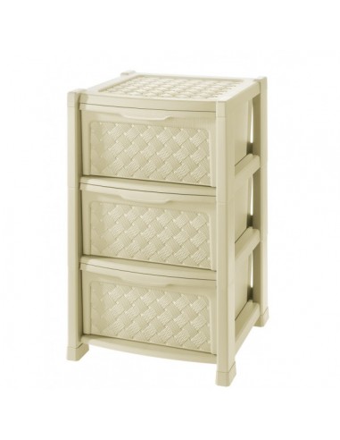 CASSETTIERE: vendita online Tontarelli, cassettiera Arianna, colori assortiti, plastica resistente, 61x38x38,5 cm, salvaspazi...