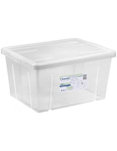 BOX E CONTENITORI SALVASPAZIO: vendita online BOX 4321 29L CON COPERCHIO TRASPARENTE in offerta