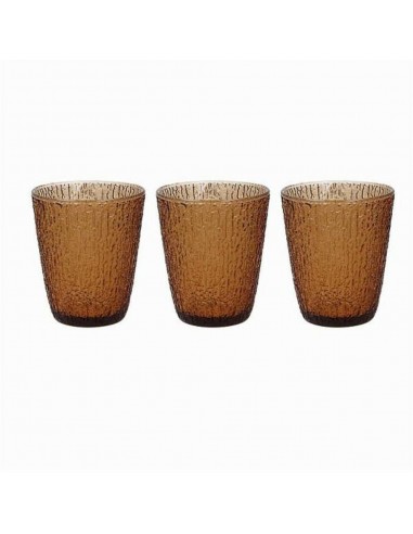 BICCHIERI ACQUA VINO BIBITA: vendita online DAVOR CONF 3 BICCHIERI AMBRA in offerta