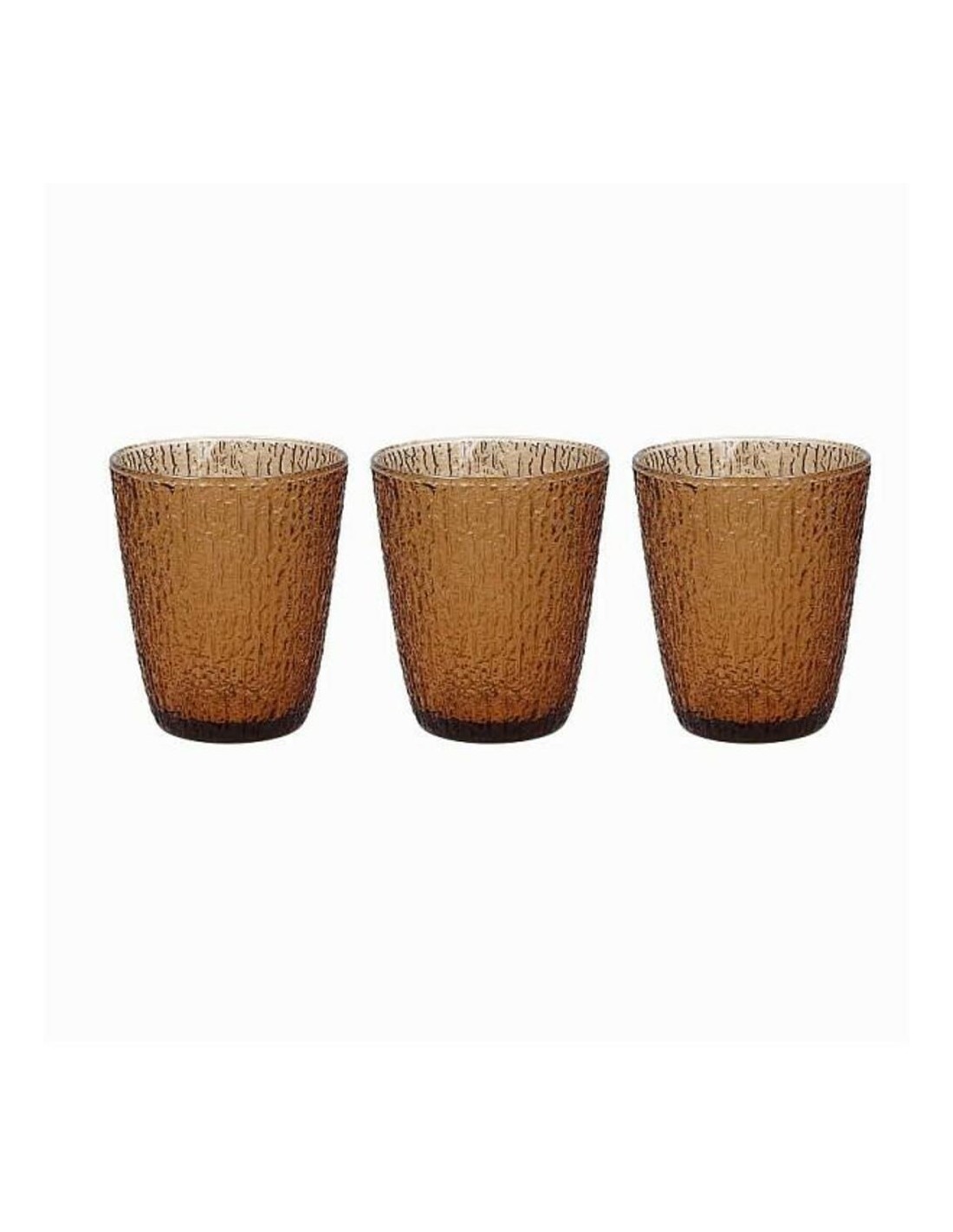 BICCHIERI ACQUA VINO BIBITA: vendita online DAVOR CONF 3 BICCHIERI AMBRA in offerta