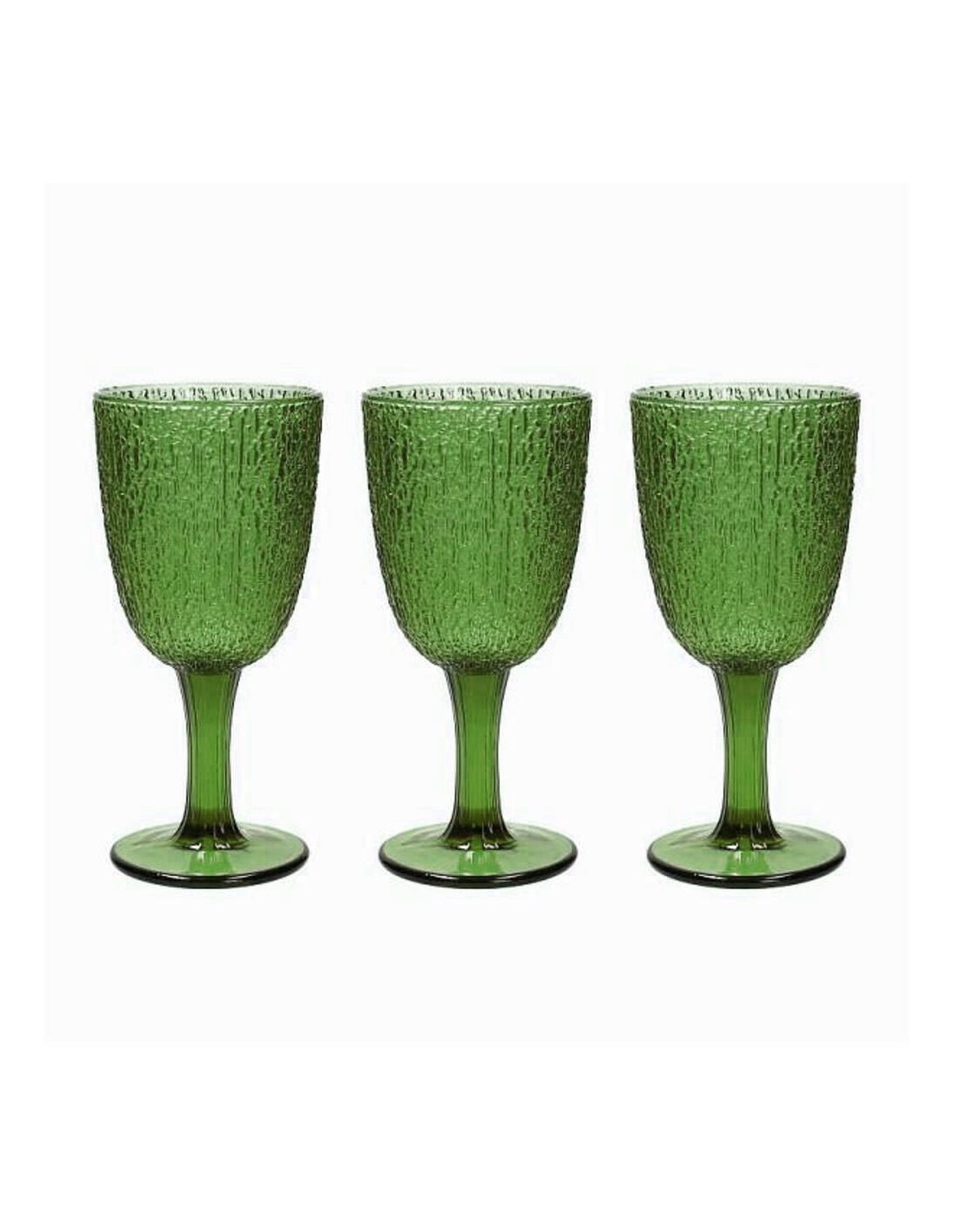 CALICI VINO E SPUMANTE: vendita online DAVOR CONF 3 CALICI VERDE in offerta