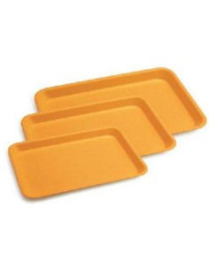 Qqbine Vassoio rettangolare in plastica 6 confezioni extra large 