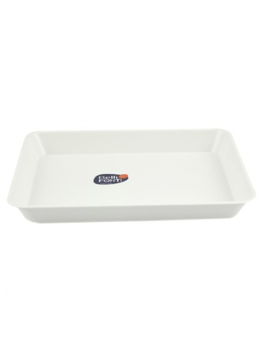 ACCESSORI PASTICCERIA: vendita online VASCHETTA IN PLASTICA 20X30X4 CM BIANCO BELLI E FORTI in offerta