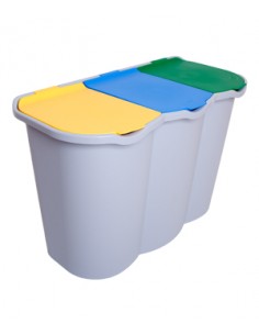 PATTUMIERE DIFFERENZIATA: vendita online PATTUMIERA RACCOLTA DIFFERENZIATA 3 SCOMPARTI 80 LT BELLI E FORTI in offerta