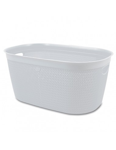 CESTE BUCATO PLASTICA: vendita online CESTA BF30403 INTRECCIO L BIANCO in offerta